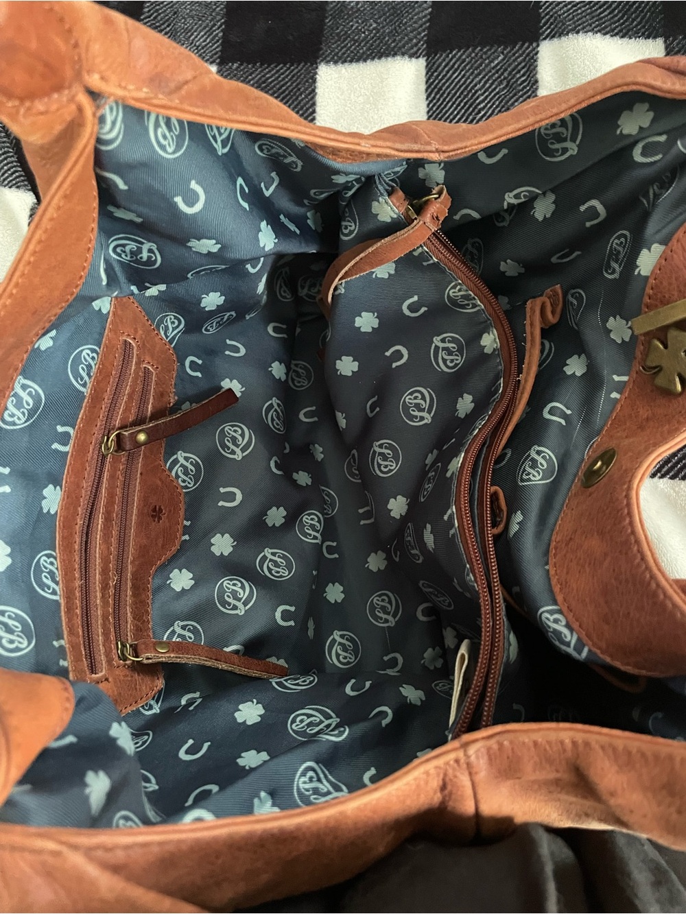 Lucky Brand Rust Brown Leather Hobo Bag with Stud Details
GUC - Picture 5 of 7